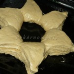 Vanilková hvězda s ořechy