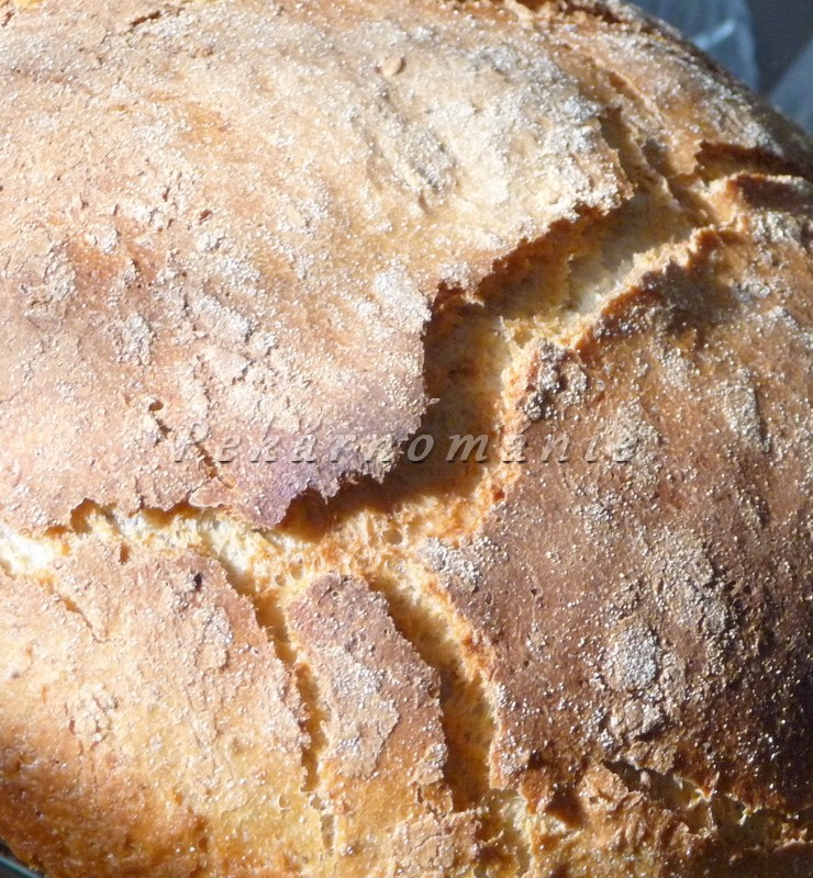 Podmáslový vločkový chleba z remosky