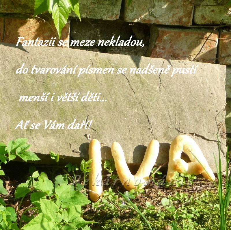 Písmena z kynutého těsta