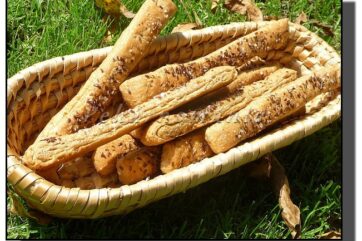 Celozrnné pikantní tyčky