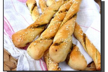 Kynuté tyčky s mangoldovým pestem