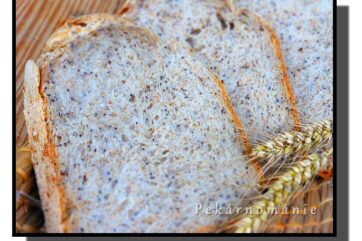 Obyčejný chleba s mákem a otrubami