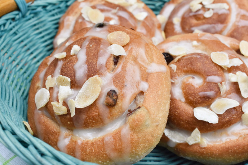 Burčákoví šneci s citronovou polevou