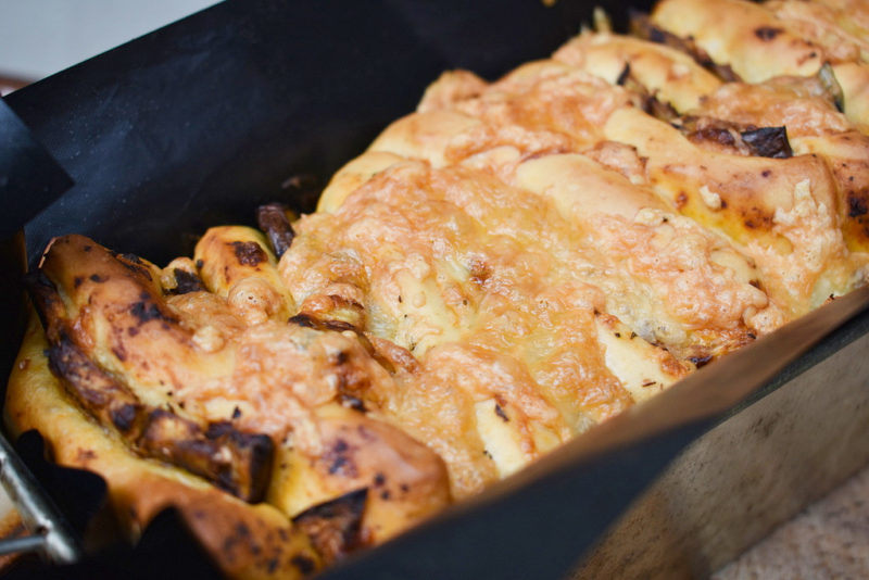 Trhací pizza (Pizza plumcake)