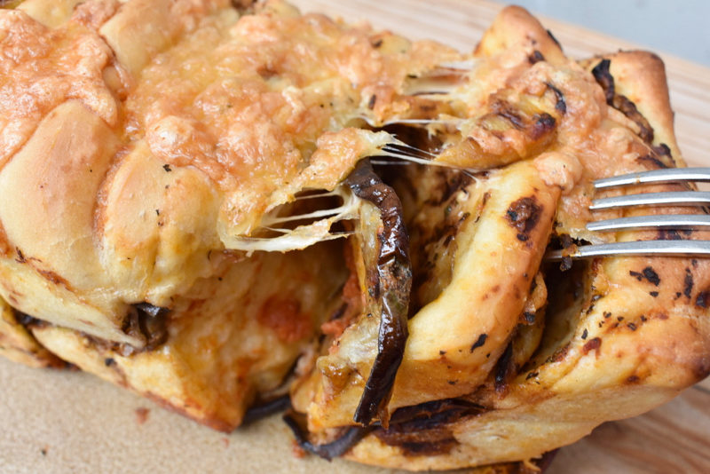 Trhací pizza (Pizza plumcake)
