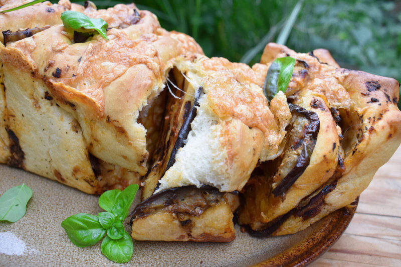 Trhací pizza (Pizza plumcake)