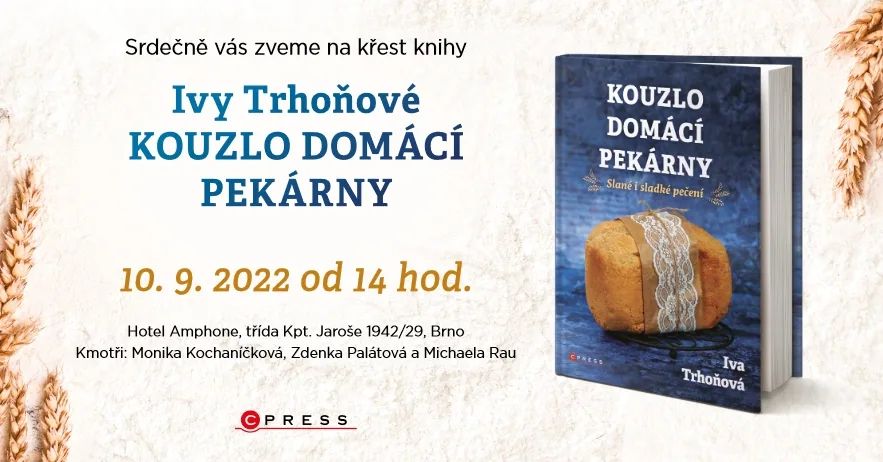 🥐 milí přátelé domácího pečení! Ráda bych vás pozvala na křest mého nového knižního miminka 👉 knihy KOUZLO DOMÁCÍ PEKÁRNY (Brno, 10.9., ve 14 hod)

Ráda se s vámi potkám, podepíšu vám knihu nebo jen tak poklábosím. O pečení i jiných radostech našich všedních dnů ❤️

#pekarnomanie #pekarna #domacipekarna #knihy #krestknihy #kucharka #novakniha #recepty #recept #snadnerecepty #pokec